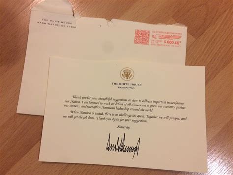 letters  president trump