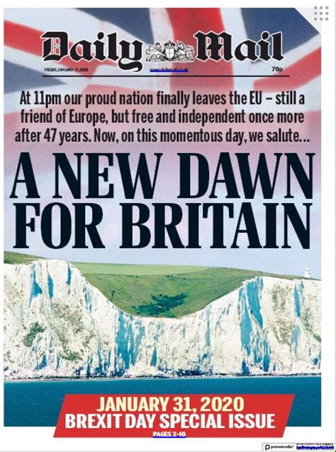 brexit     small island la presse britannique mitigee le soir