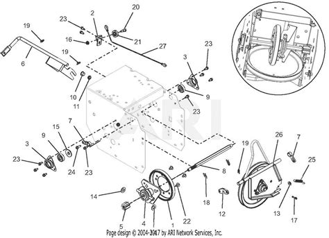 ariens   sno tek   parts diagram  friction drive