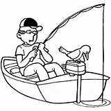 Fishing Coloring Boat Pages Printable Kids Little Bass Color Motor Boats Drawing Kidsplaycolor Rod Print Getdrawings Getcolorings Playing Colorings Colorin sketch template