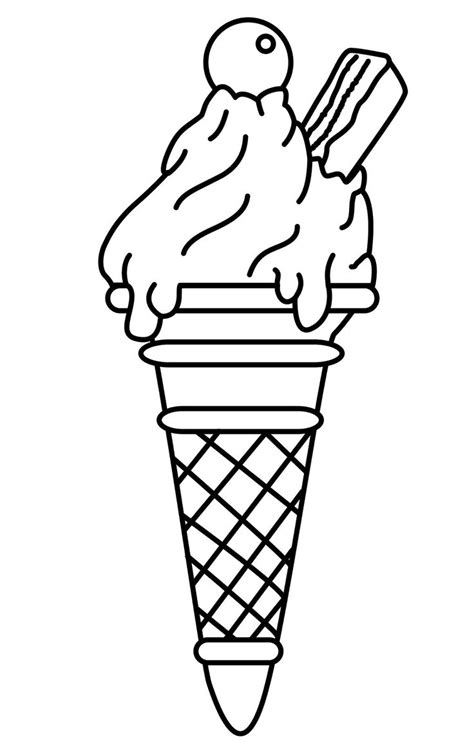 ideas  ice cream coloring pages  pinterest cream
