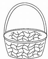 Basket Coloring Empty Pages Easter Flower Picnic Flowers Printable Colouring Drawing Fruit Blanket Template Color Easy Getdrawings Getcolorings Print Clipart sketch template