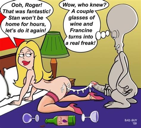 after francine gets drunk she can t get enough cock… even if it is an alien
