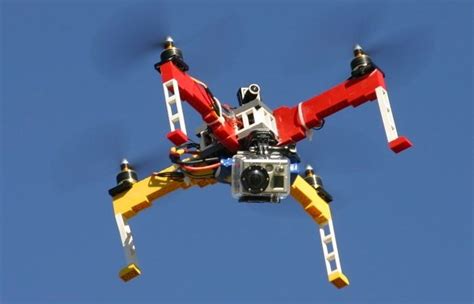 lego drone kit capable  carrying  gopro action camera video drone camera drones concept