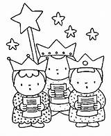 Coloring Three Kings Wise Men Pages Printable Getcolorings Color Magi sketch template