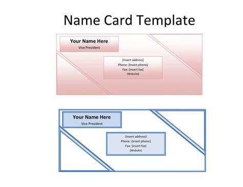 card template   documents   word  excel