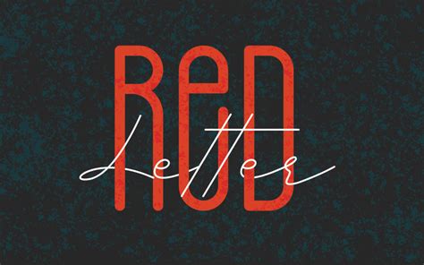 red letter series   life fellowship