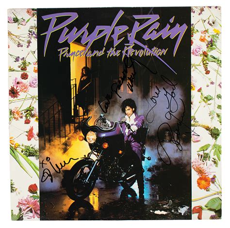 prince signed purple rain album rr auction