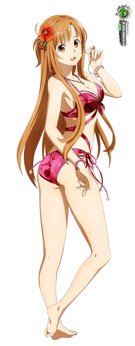 Sword Art Online Asuna Yuuki Kawaii Sexy Tropical Bikini
