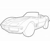 Corvette Chevrolet Coloring Pages Printable Categories sketch template