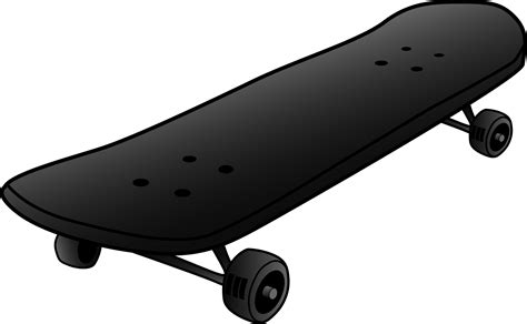 black skateboard design  clip art