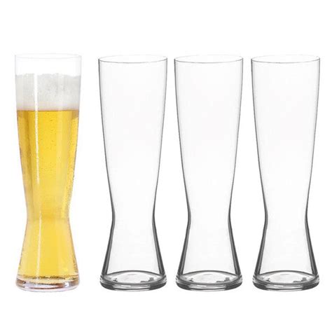 Spiegelau Beer Classics Tall Pilsner Glasses Set 4 Table Culture