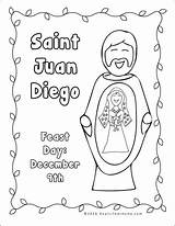Guadalupe Coloring Lady Juan Diego Pages Saint Virgen Printables Activity Kids Packet Worksheet Color St Reallifeathome Catholic Printable Crafts Activities sketch template