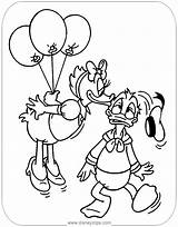 Daisy Donald Duck Coloring Pages Kissing Disneyclips Funstuff sketch template