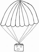 Parachute Parachuting sketch template