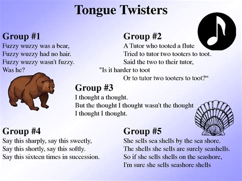 crazy tongue twisters taller de ingles frases  maestros