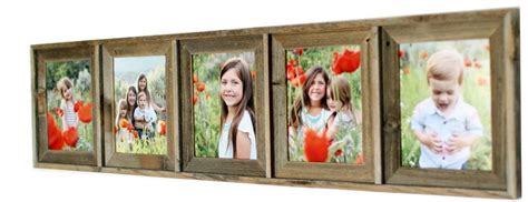 rustic collage picture frame  barnwood multi opening