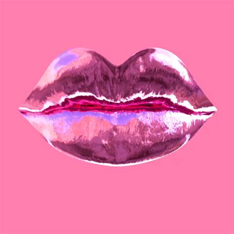 valentine day kiss pop art lips hot pink lipsticks hide dark circles