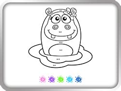 color  number printable coloring pages  kids  kids fun
