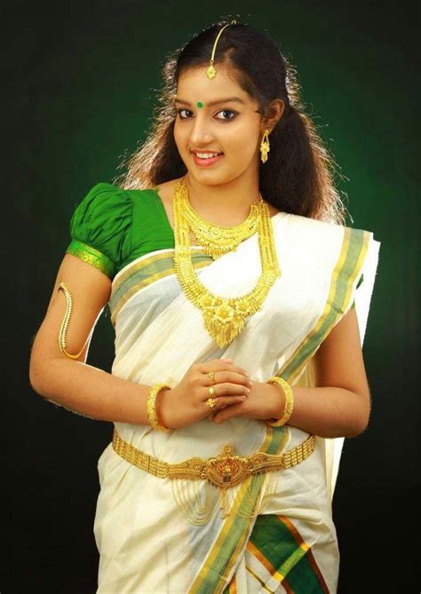 Malavika Menon Kerala Saree Kerala Saree Saree Models