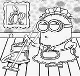 Kids Coloring Pages Year Olds Minions Drawing Printable Minion Color Cleaning Chores Girls Doing Clean Sheets Book Preschool Fancy Dress sketch template