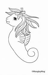 Pony Sea Little Mlp Coloring Ponies Lineart Pages Deviantart sketch template