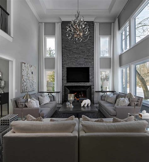 modern gray living room ideas   stylish home  edition