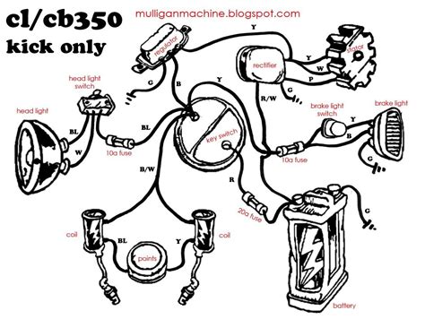 honda cb simple wiring diagram google search  information  motorcycles
