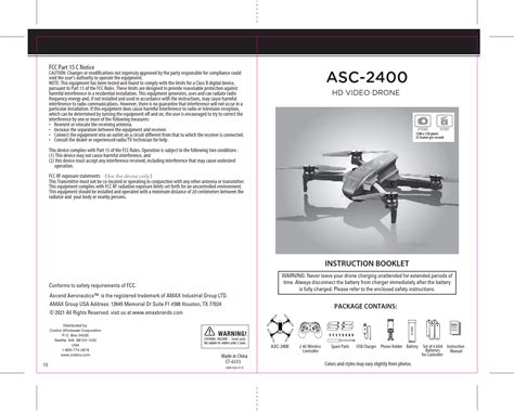 ascend aeronautics asc  drone manual