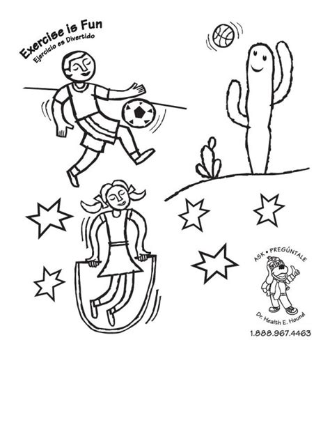 exercise coloring pages  preschoolers  getdrawings