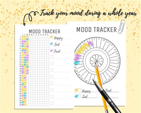 weekly mood tracker printable