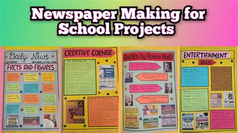 create  newspapernewspaper making  school projectshow