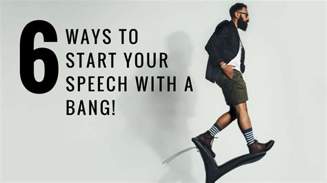 excellent ways  start  speech  actual examples english