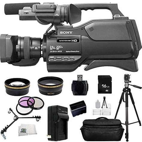 sony hxr mc2500 hxrmc2500 shoulder mount avchd camcorder with 3 inch