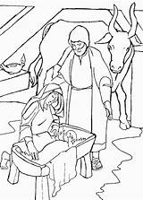 Jozef Jezus Stal Bijbel Kerstverhaal Kerst Kerstmis Stemmen sketch template