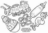 Coloring Toys Baby Book Doll Infant Clown Pacifiers Duck Rattles Rubber Bottle Description sketch template