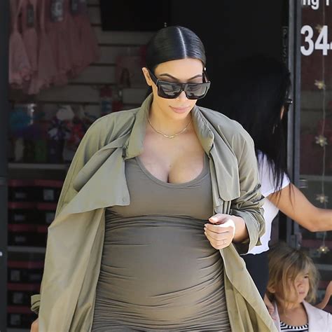 kim kardashian s maternity minidress popsugar fashion