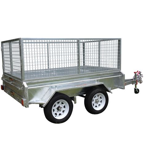 ft  ft dual axle galvanised box trail  box trailers