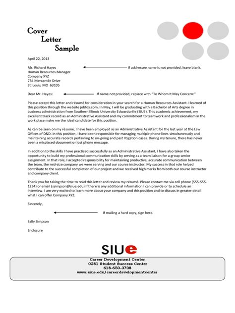 sample administrative assistant cover letter edit fill
