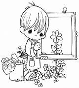 Coloring Pages Precious Moments Printable Kids Painter Book Sheets Color Colouring Print Craft Para Colorear Kid September Colour Bible 為孩子的色頁 sketch template