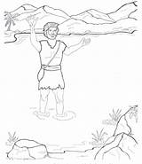 Baptist John Coloring Pages Printable Getcolorings Color sketch template