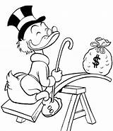 Uncle Ducktales Scrooge sketch template