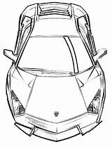 Lamborghini Reventon Print Coloring Pages Getdrawings Drawing Lambo sketch template