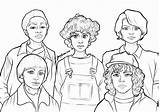 Stranger Eleven Matured Protagonists Lapiz Negro Once Dibujando Dibujarte Ayayhome sketch template