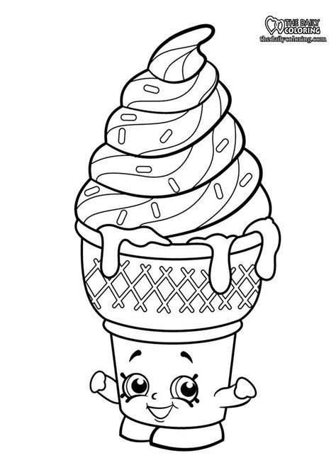 ice cream coloring pages  daily coloring
