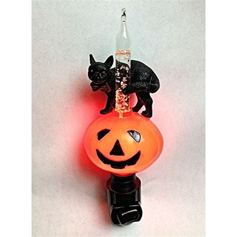 halloween jack olantern  black cat bubble light night light walmartcom walmartcom