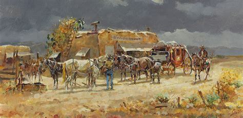 Old Western Painting At Explore