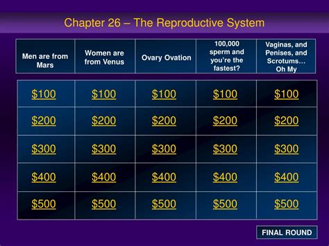 Ppt Chapter 26 The Reproductive System Powerpoint Presentation