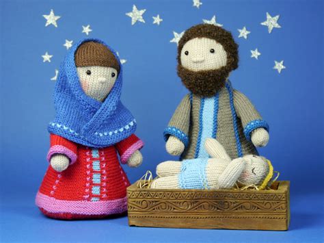 knit   heirloom nativity set mynativitycom