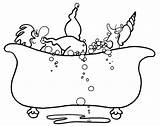 Coloring Pages Bath Bubble Bathtub Beauties Adults Fun Getcolorings Printable Getdrawings Instant Color sketch template